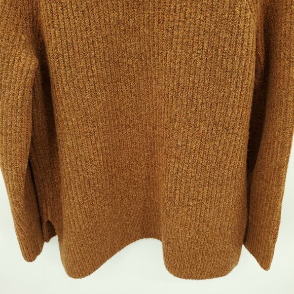 Madewell Mercer Turtleneck Sweater in Coziest Yarn M Heather Cider (Orange/Tan) - Picture 11 of 15